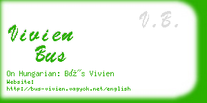 vivien bus business card